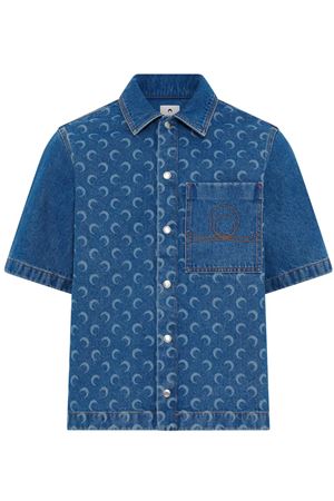 Camicia denim Moon Laser MARINE SERRE | MSI017ACDEN0002BL05